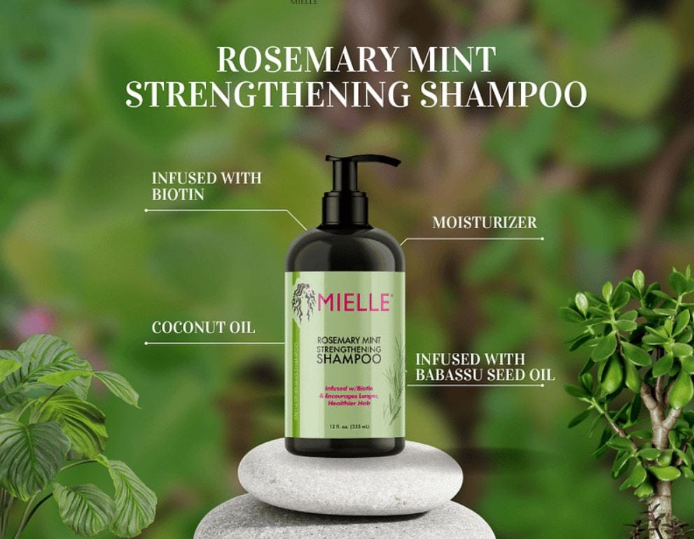 Mielle Rosemary Mint Strengthening Shampoo