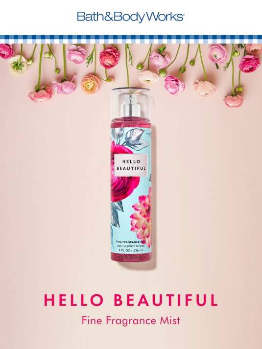 BATH AND BODY WORKS HELLO BEAUTIFUL MIST