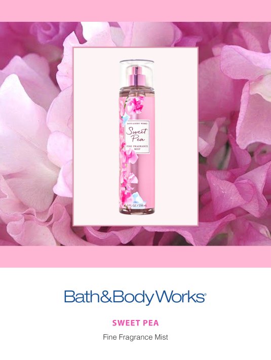 BATH AND BODY WORKS SWEET PEA MIST