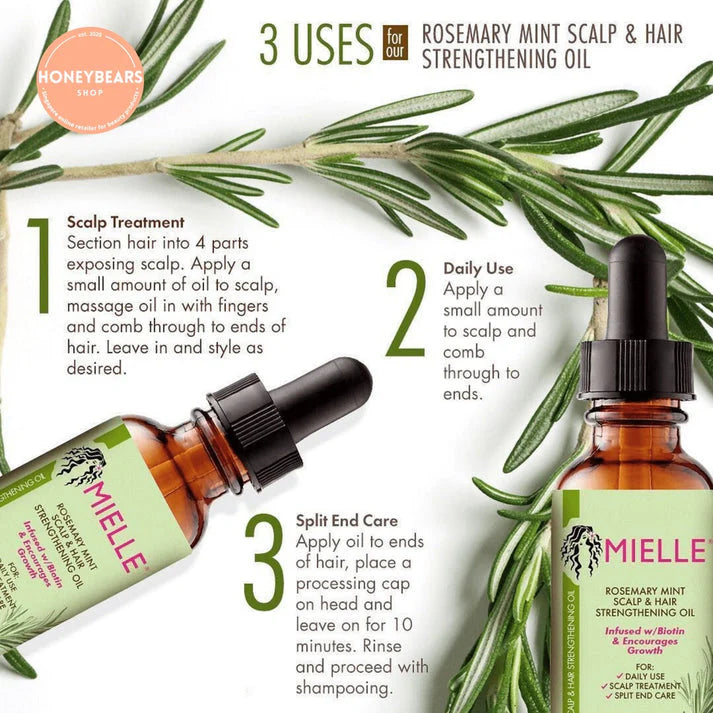 Mielle Rosemary Mint Scalp & Hair Strengthening Oil
