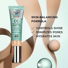 IT Cosmetics CC+ Cream Natural Matte Foundation with SPF 40