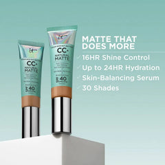 IT Cosmetics CC+ Cream Natural Matte Foundation with SPF 40